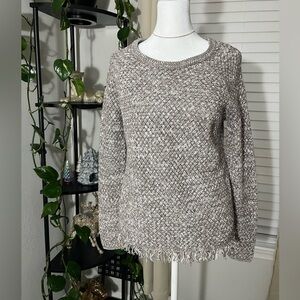 Lucky Brand Fringe Knit Sweater